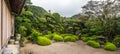 Beautiful Japanese garden in Chiran Samurai district in Kagoshima, Japan Royalty Free Stock Photo